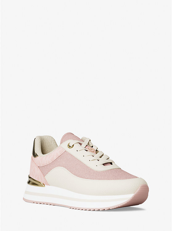 Hattie Mixed-Media Trainer | Michael Kors US