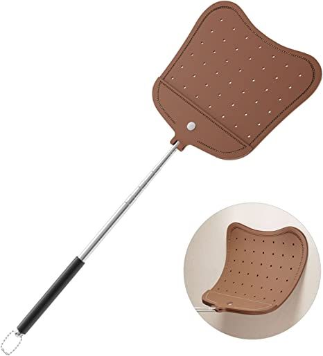 Foxany Leather Fly Swatter, Telescopic Heavy Duty Fly Swatters, Flexible Manual Flyswatters Set, ... | Amazon (CA)