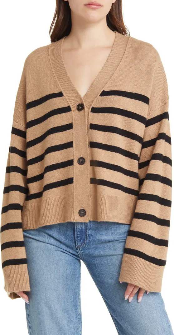 Rails Geneva Stripe Wool Blend Cardigan | Nordstrom | Nordstrom