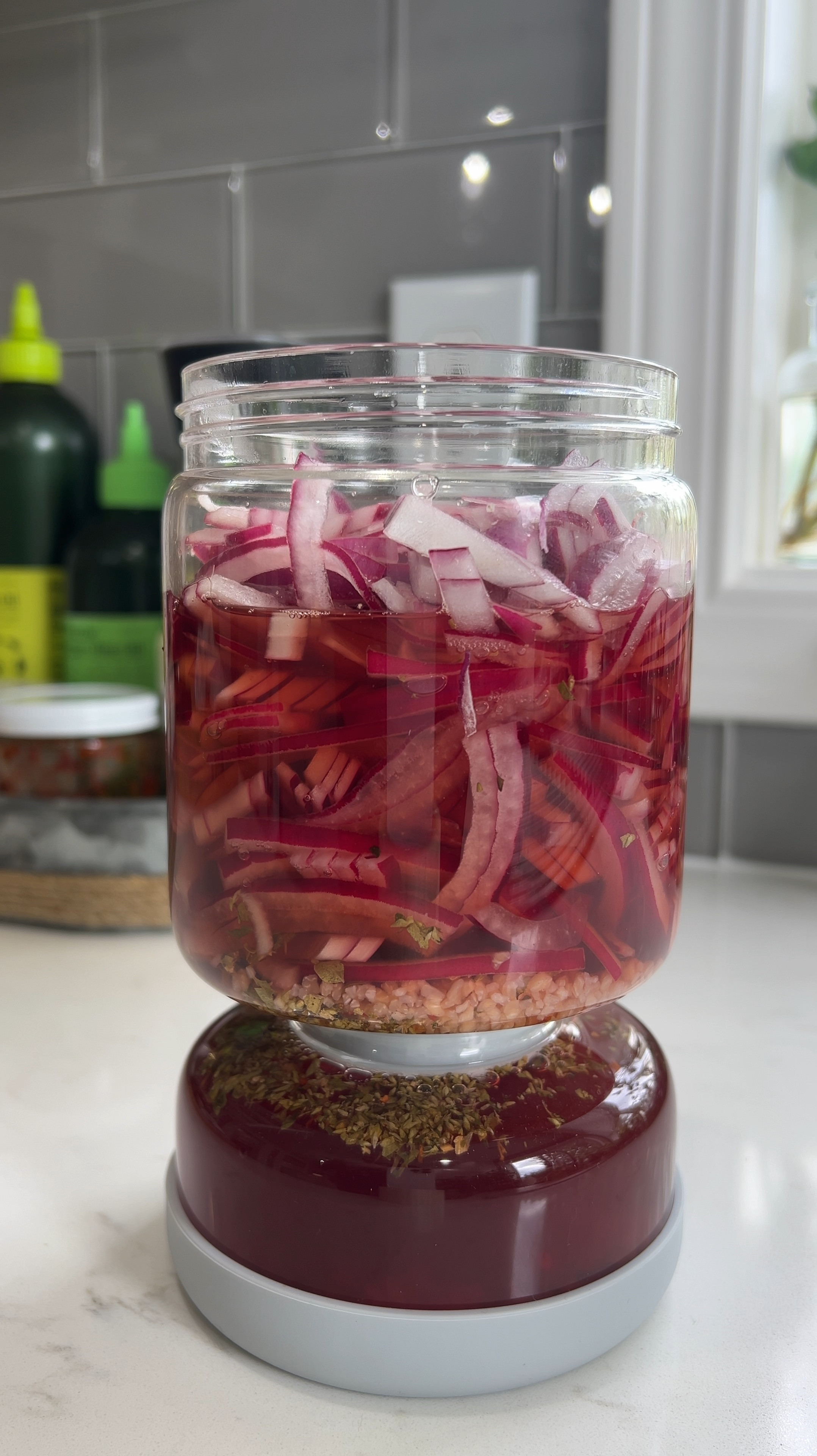 My favorite jars for storing pickles, olives, pickled red onions, pickled jalapeños, marinated artichokes… anything stored in liquid pretty much. 

#LTKFindsUnder50 #LTKHome #LTKVideo