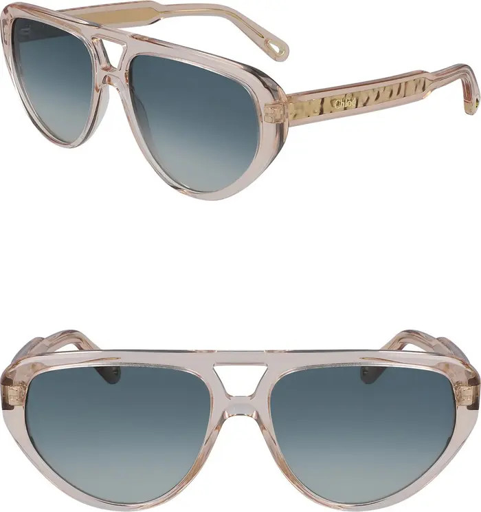 Aviator Full Rim 58mm Sunglasses | Nordstrom Rack