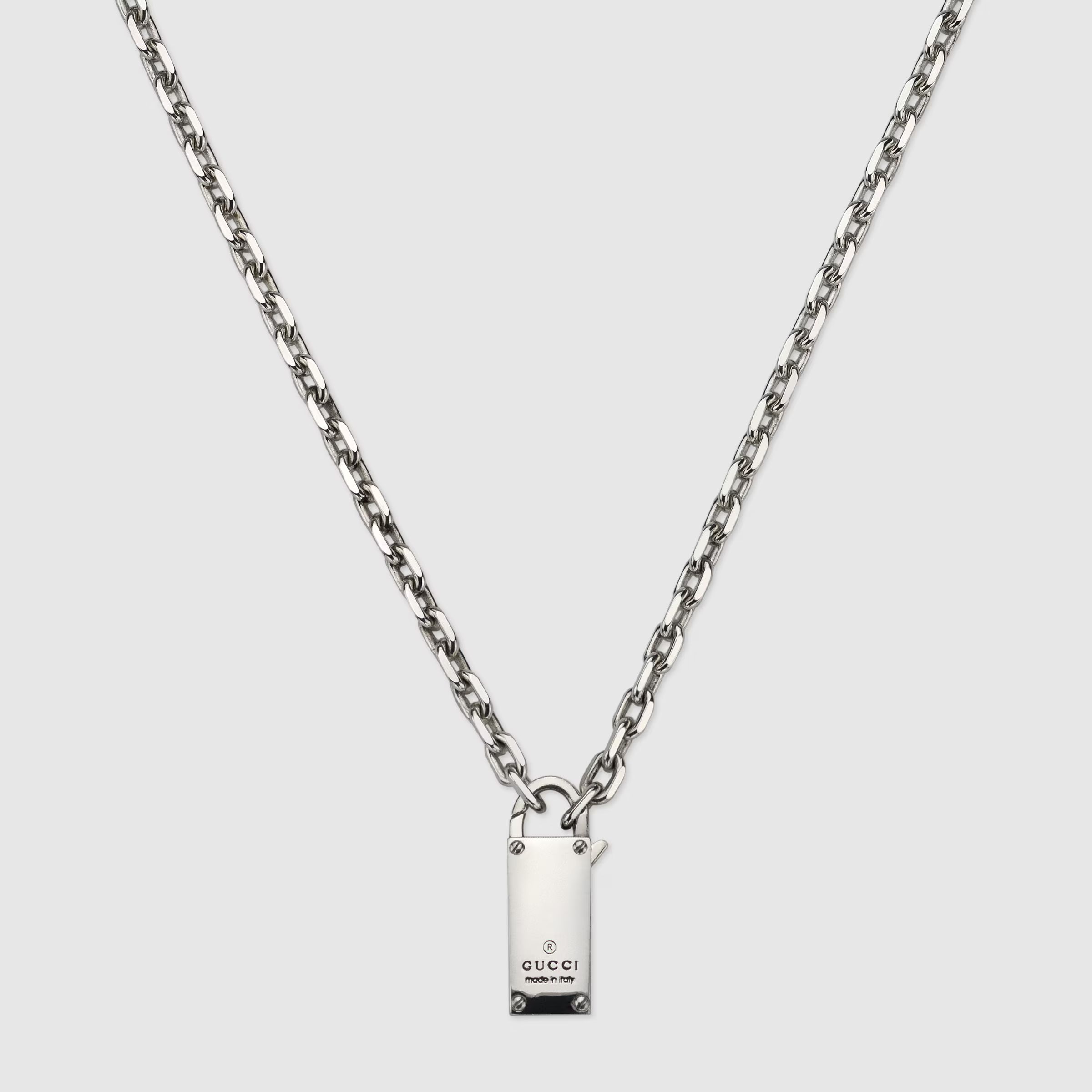 Trademark chain necklace with padlock | Gucci (US)