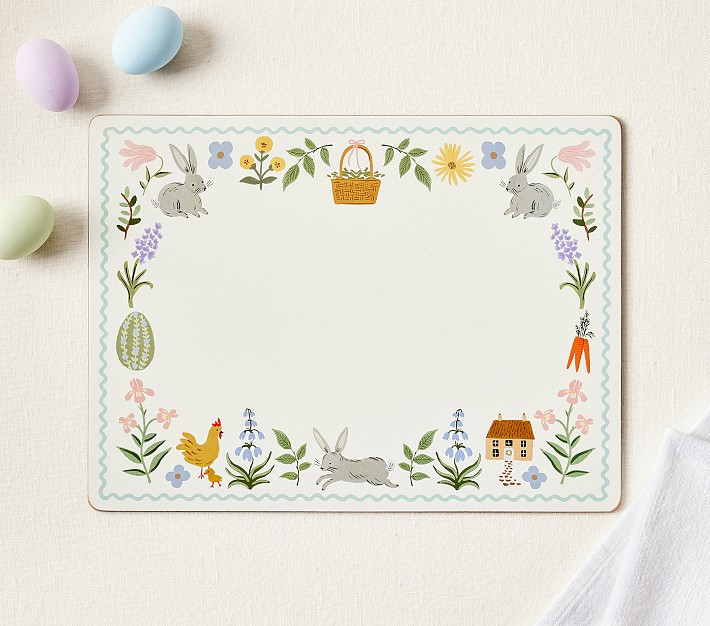 Rifle Paper Co. Easter Cork Placemat | Pottery Barn Kids