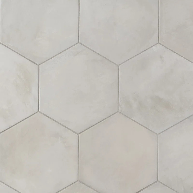 Dash 8.5 in. x 9.84 in. Matte Hexagon Porcelain Floor and Wall Tile (12.66 Sq. Ft. / Case) | Wayfair North America