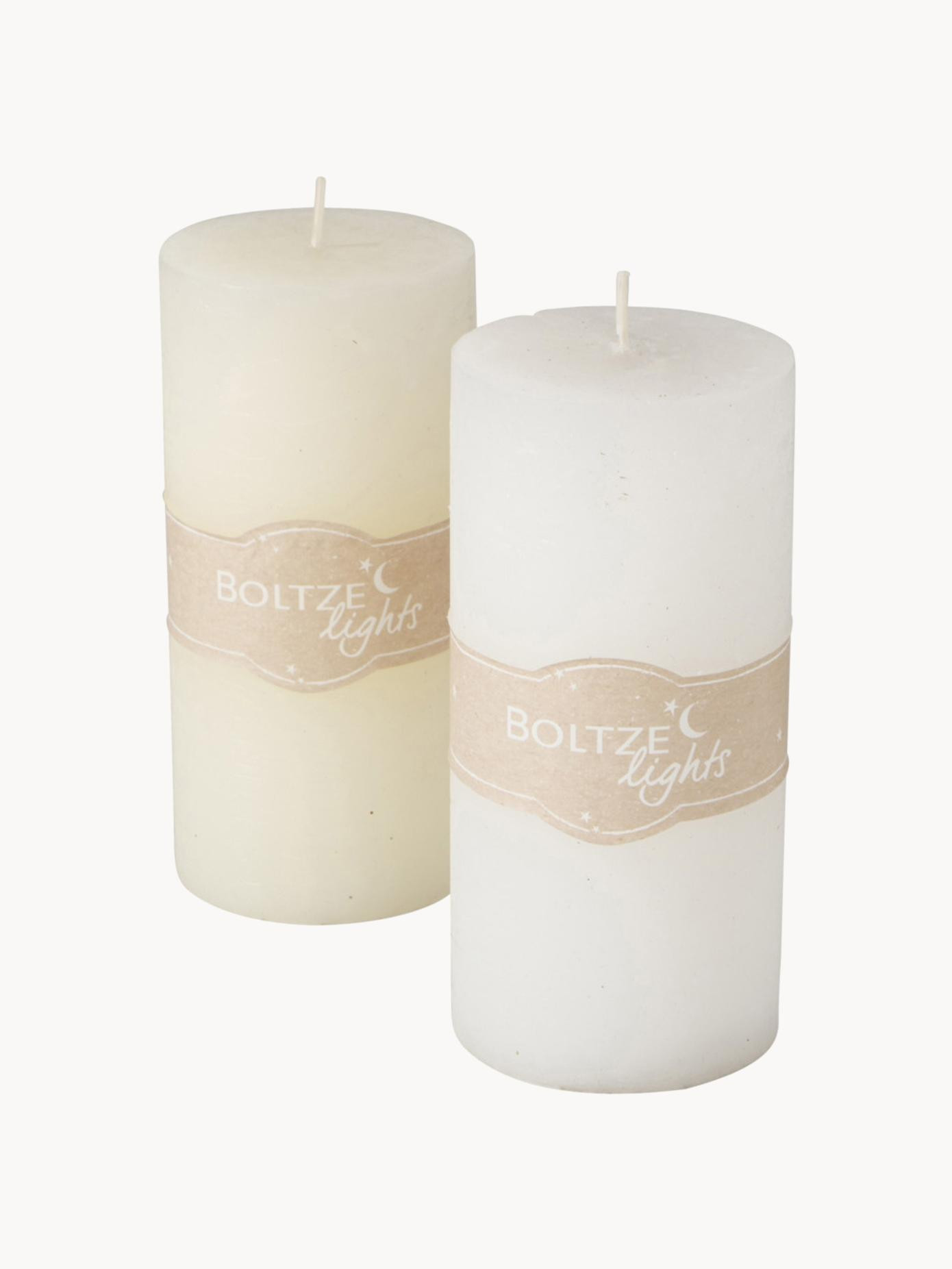 Stumpenkerzen Basic, 2er-Set, H 15 cm | Westwing EU