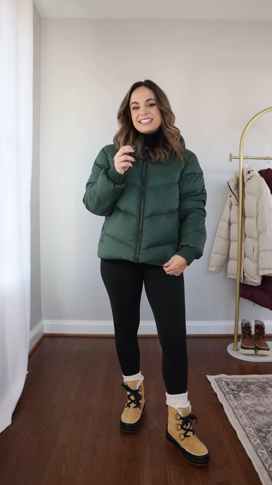 Petite-friendly puffer coats ranked by warmth! 

Patagonia Sindit Jacket is a warmer lightweight option for moderate weather. It’s lightweight but warm. It’s a hip high style made with recycled materials. The down is responsibly sourced, and it’s water-resistant but not treated with added PFAS. I’m wearing this coat in xs and it’s a little roomy. 

Leggings (Aerie): xs short 
Boots (Sorel): tts mine are old so I’ve linked a similar pair 
Turtleneck (old navy): petite xs 
Socks (Amazon) 

My measurements for reference: I’m 4’10” and 105lbs. My bust, waist, and hip measurement is 32”, 24”, and 36”.

#LTKPetite #LTKSeasonal