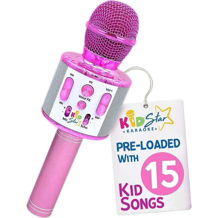 Move2Play Kids Star Karaoke, Kids Bluetooth Microphone, + 15 Pre-Loaded Nursery Rhymes, Boy & Gir... | Walmart (US)