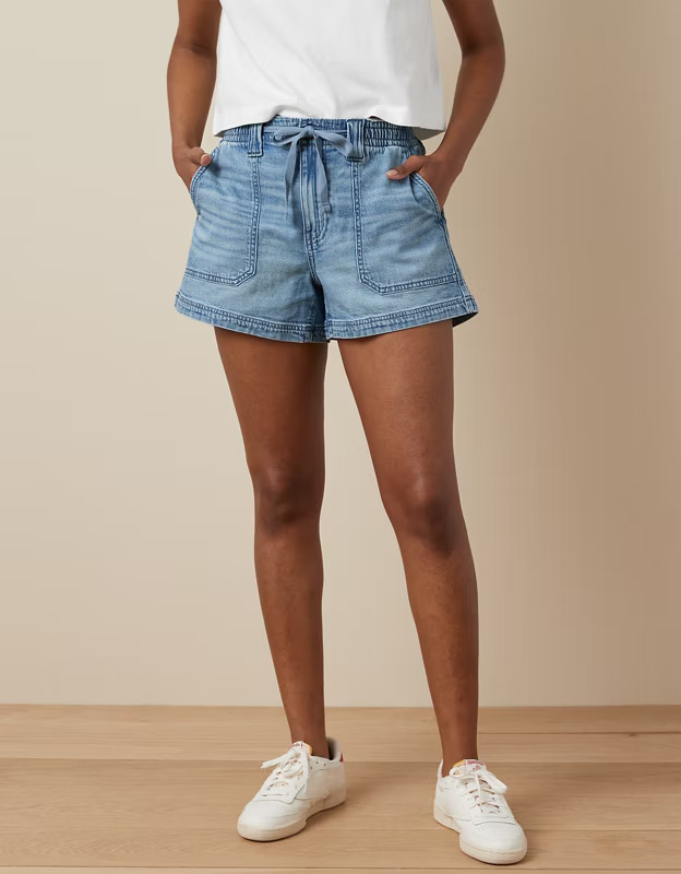 AE Dreamy Drape Stretch Carpenter Easy Shortie | American Eagle Outfitters (US & CA)