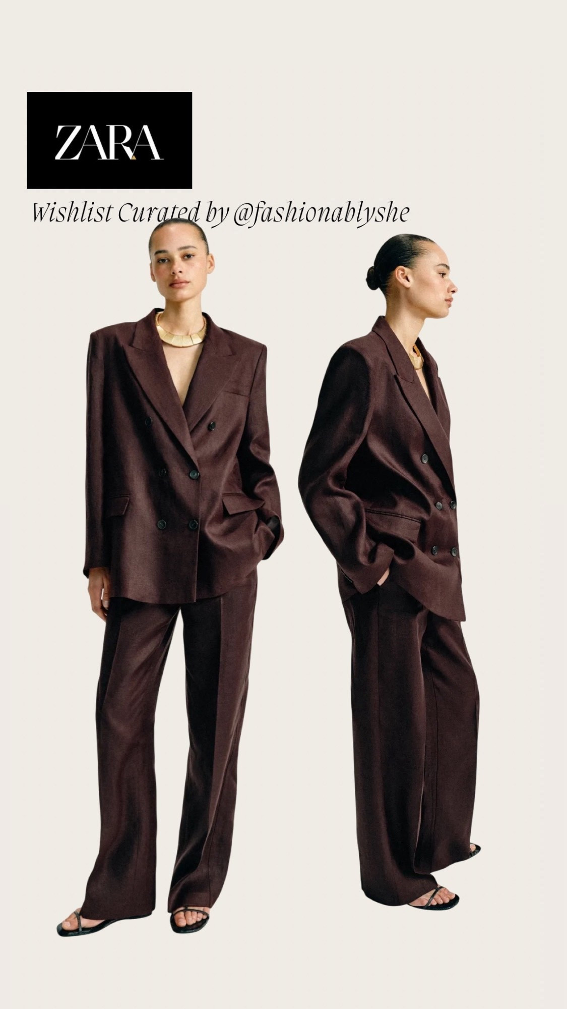 Zara 2 piece linen chocolate suit

#LTKdayinmylife #LTKmomlife #LTKOver40