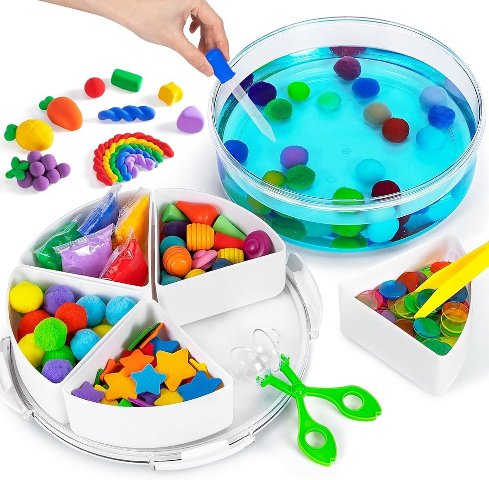 Subao Sensory Bin with Fillers for Toddler Crafts,Sensory Toys for Kids with Autism,Sensory Water... | Amazon (US)