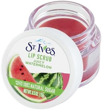 St. Ives Watermelon Lip Scrub, Sugar Exfoliator with 100% Natural Ingredients, Helps Smooth Away ... | Amazon (US)