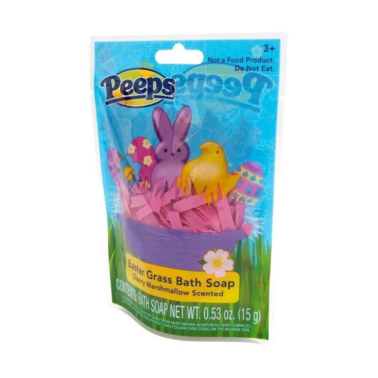 Peeps Easter Grass Bath Soap, Pink, Cherry Marshmallow Scented, 15g | Walmart (US)