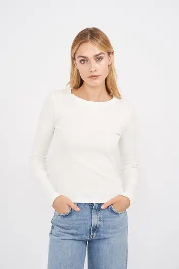 Marea Pointelle Long Sleeve Crewneck | Nordstrom | Nordstrom