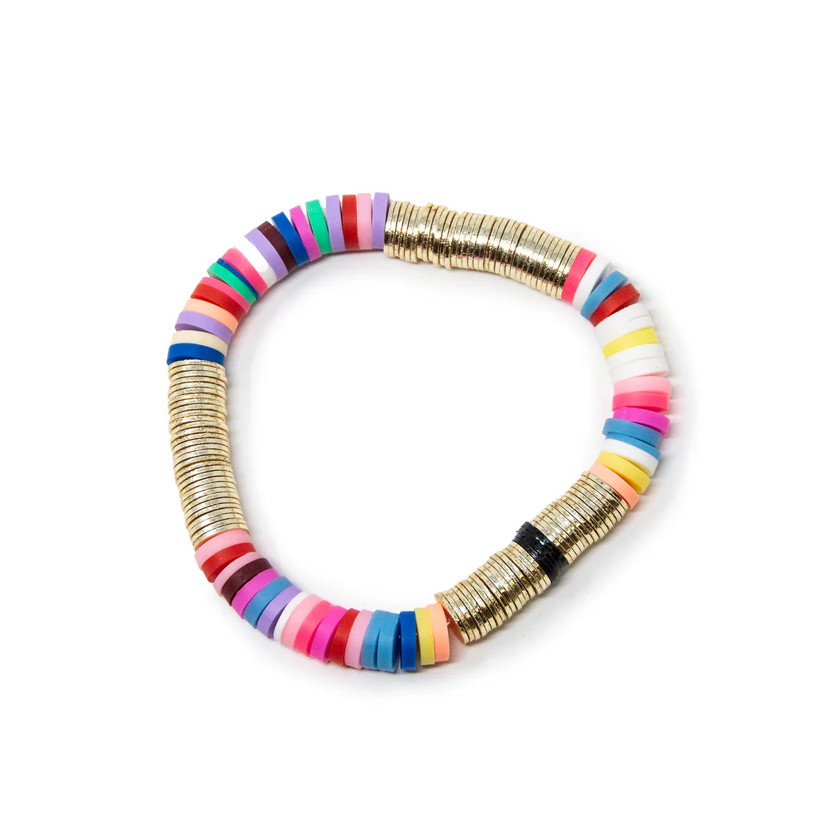 Bright Rainbow Vinyl Bracelet 8mm | Allie + Bess