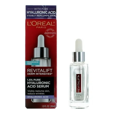 L'Oreal Paris Revitalift Derm Intensives, 1oz 1.5 pct Pure Hyaluronic Acid Serum | Walmart (US)