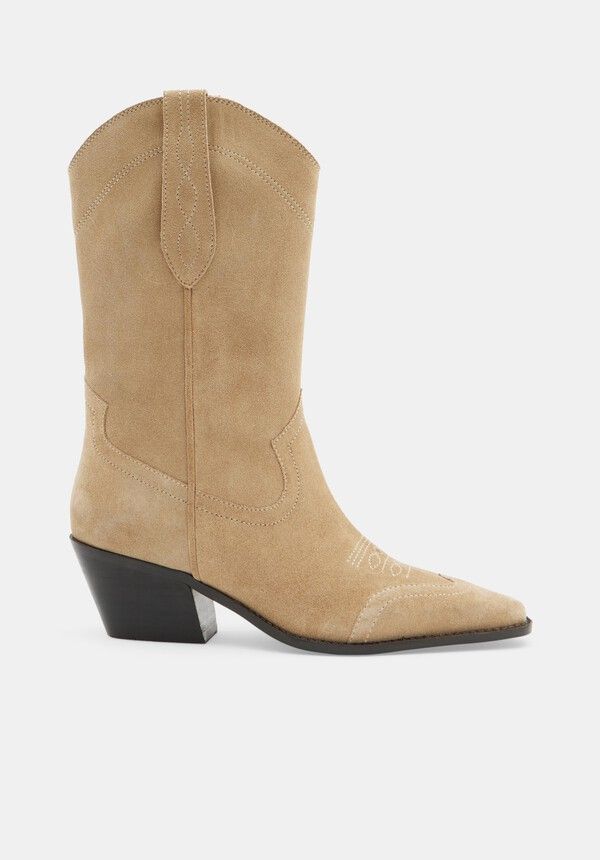 Winona Suede Western Boots | Hush UK