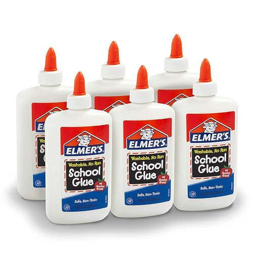 Elmer's Liquid School Glue, Washable, 7.6 Ounces, 6 Count - Great for Making Slime, Back to Schoo... | Amazon (US)
