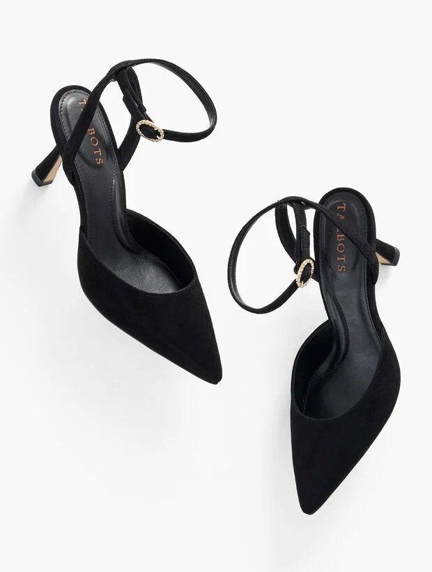 Evelyn Flare Heel Pumps | Talbots