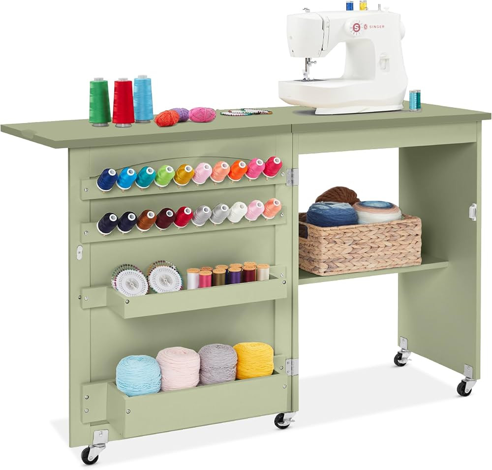 Best Choice Products Folding Sewing Table Multipurpose Craft Station & Side Desk with Compact Des... | Amazon (US)