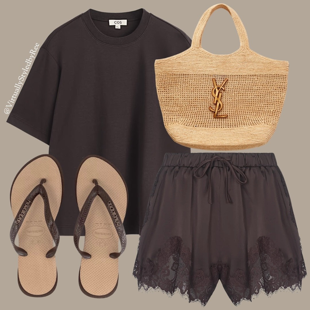 Casual Lace Satin Shorts Outfit 

Tags: Holiday Breakfast Look, Holiday, Vacation, Summer, Spring, Holiday Casual, Casual, Flip Flops, Havaianas, Tote, Raffia Bag, Raffia Tote, Satin Shorts, Lace Shorts

#LTKuk #LTKsummer #LTKeurope