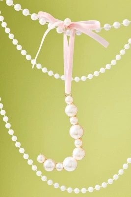 Pearl Monogram Ornament | Anthropologie (US)