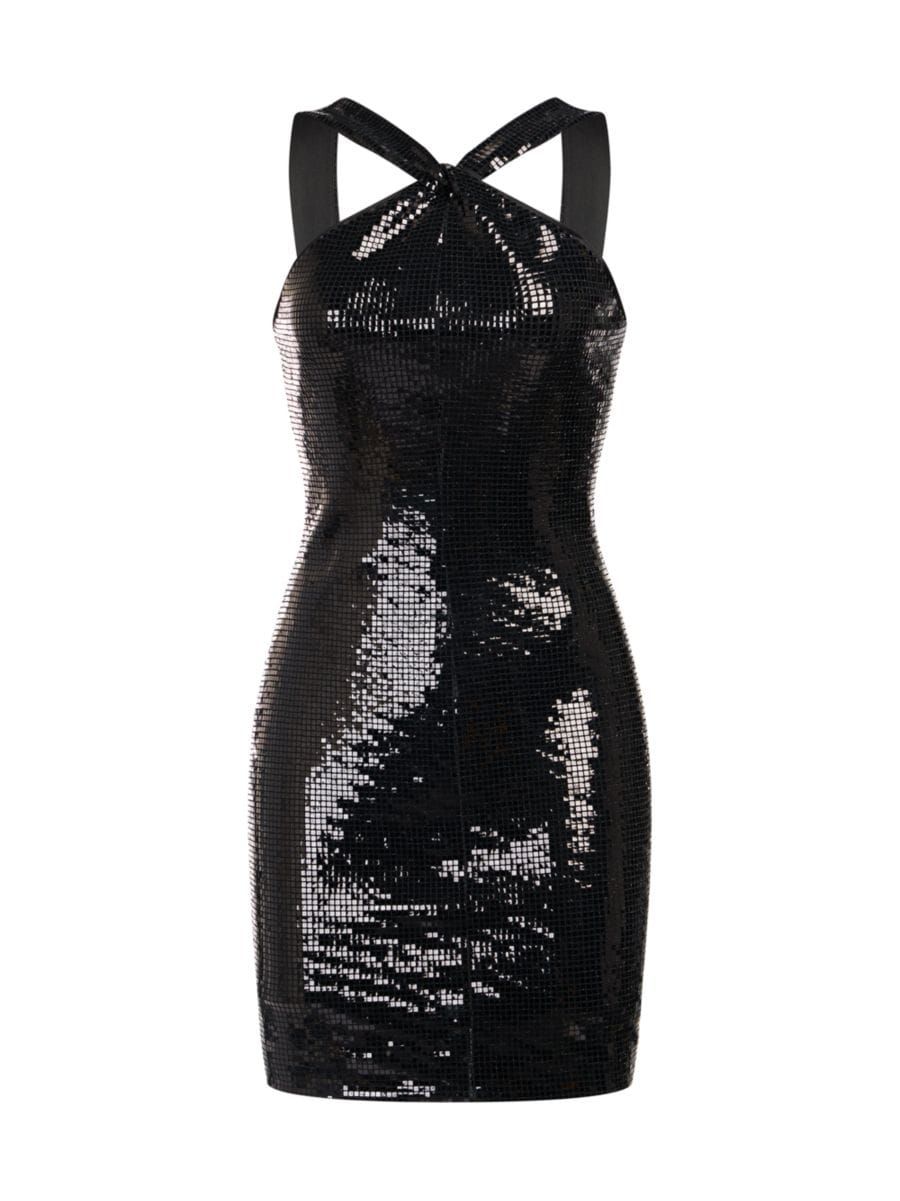 Tobi Square-Sequined Sleeveless Minidress | Saks Fifth Avenue