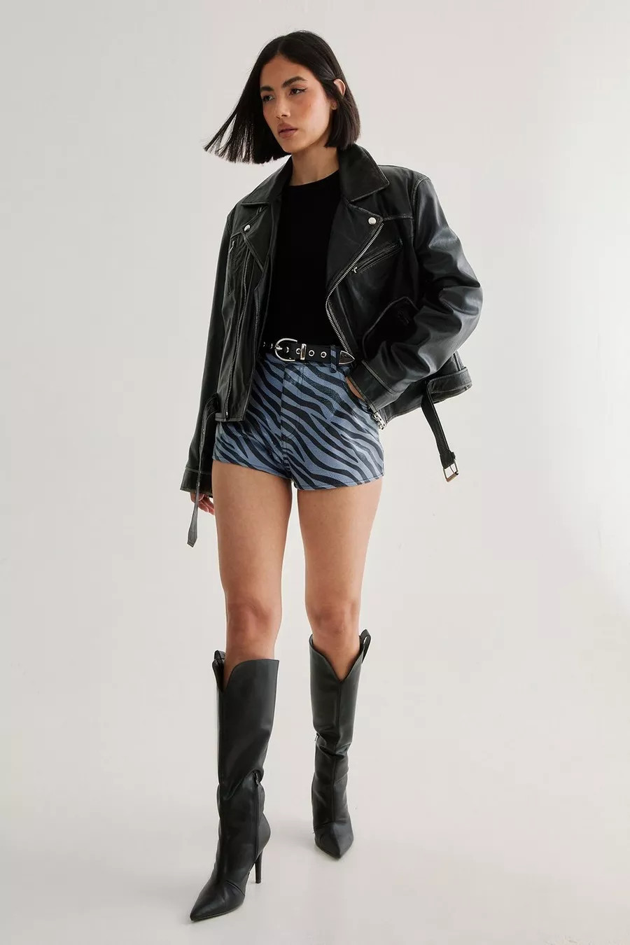 Blue Zebra Cheeky Short | Nasty Gal US