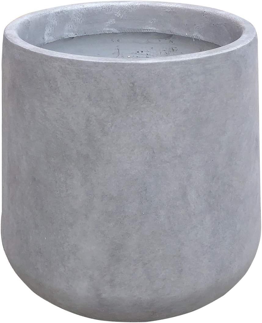 Kante RF2015022B-C80021 Modern Lightweight Footed Tulip Outdoor Round Planter, Natural Concrete | Amazon (US)