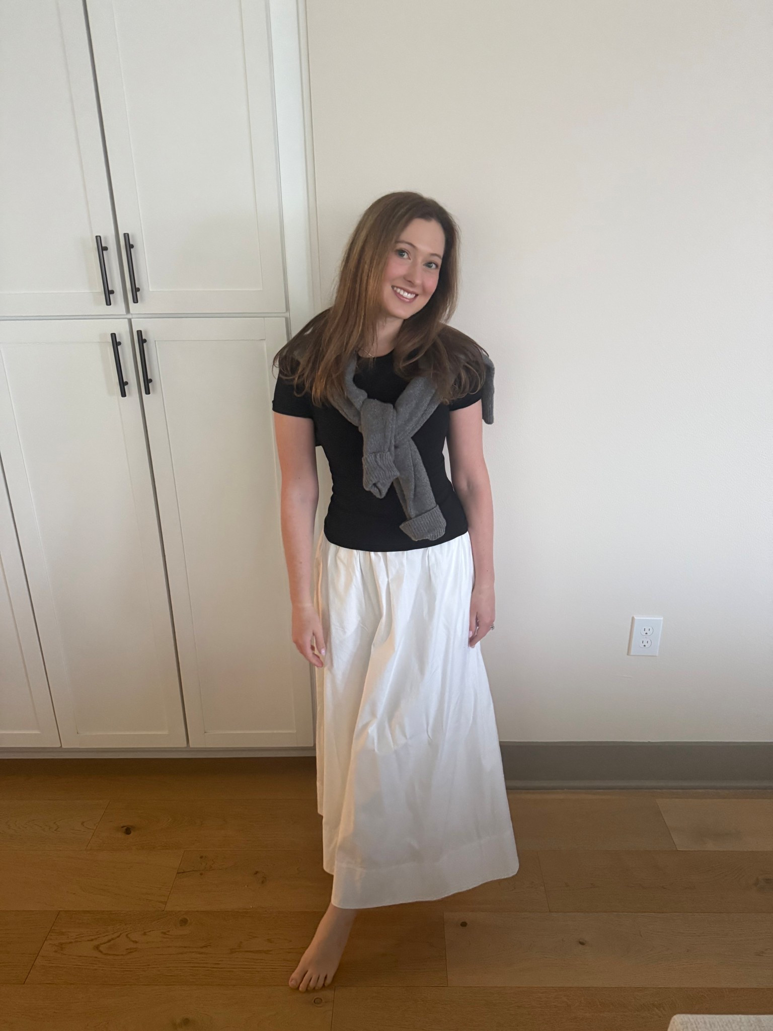 An easy cute work outfit!! Been loving this white skirt. 

Business casual fall outfit!

#LTKStyleTip #LTKFindsUnder100 #LTKWorkwear