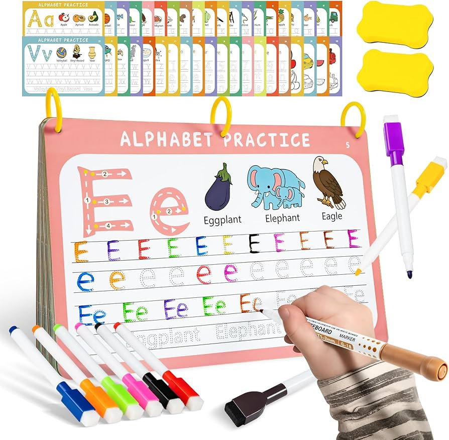 Preschool Learning Activities Educational Workbook: Prek Handwriting Practice Tracing Busy Book -... | Amazon (US)