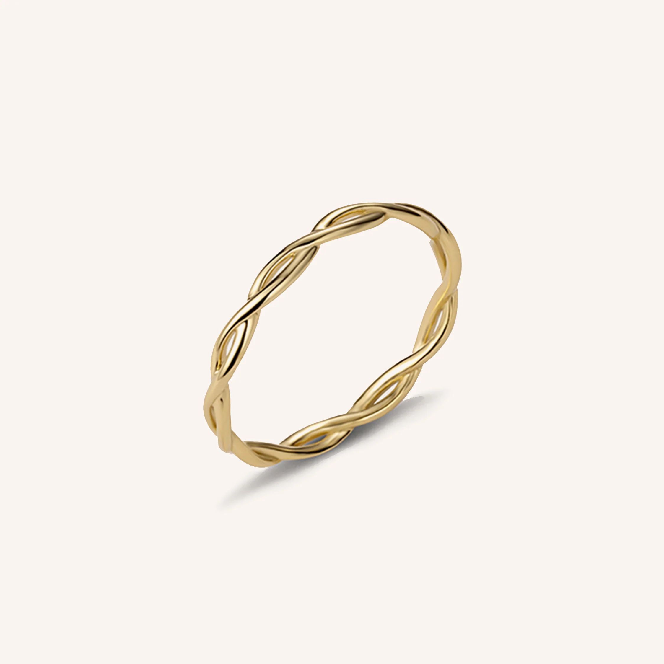 Forever Twisted Gold Ring | Victoria Emerson