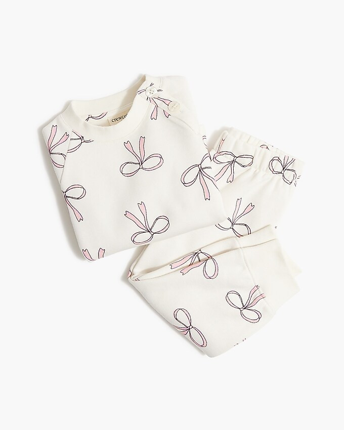Baby & toddler girls' bows sweat set | J.Crew Factory