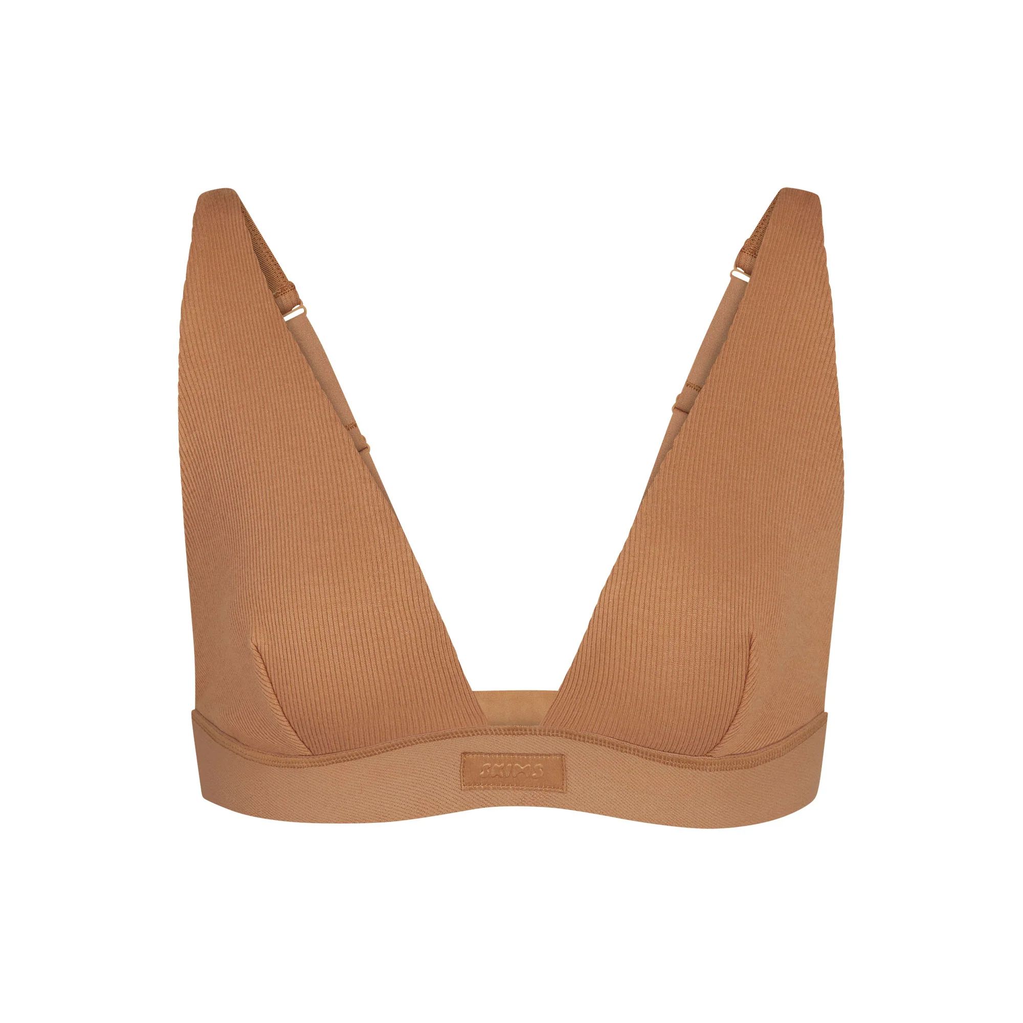 COTTON PLUNGE BRALETTE | SKIMS (US)