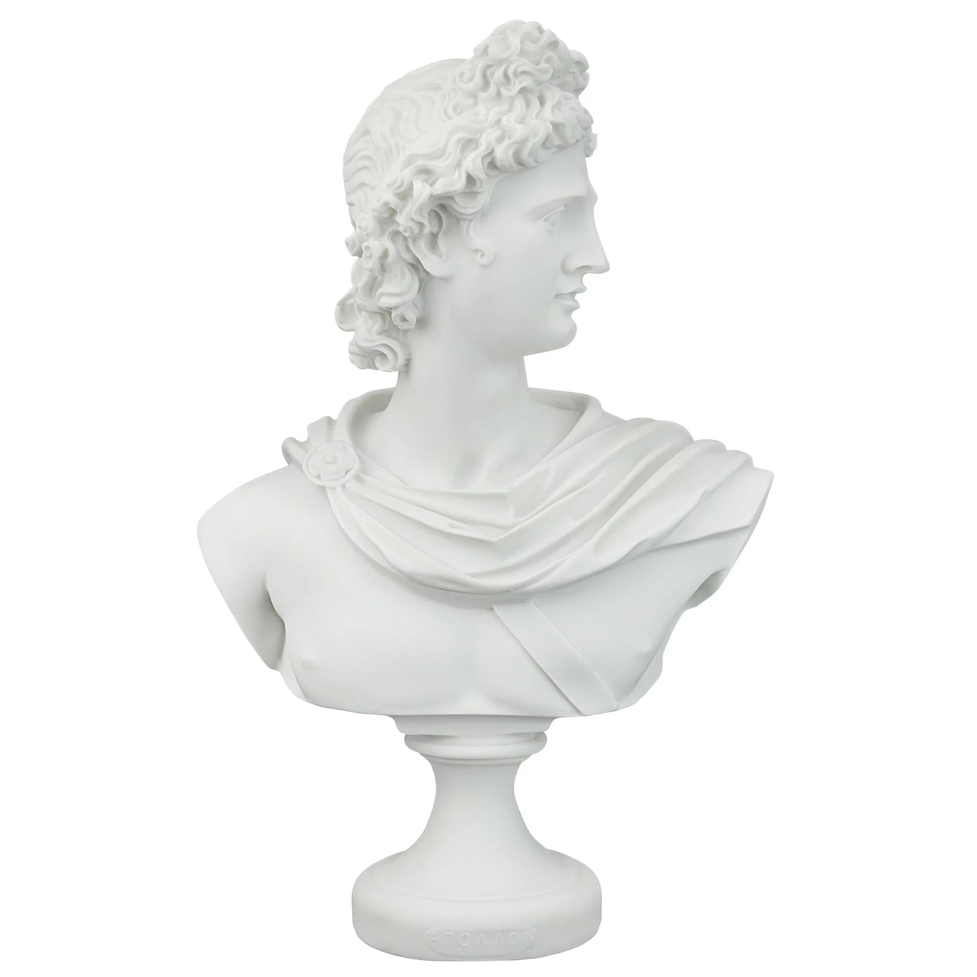 Design Toscano Apollo Belvedere, c. 350-325 BC: Bonded Marble Resin Sculptural Bust | Walmart (US)