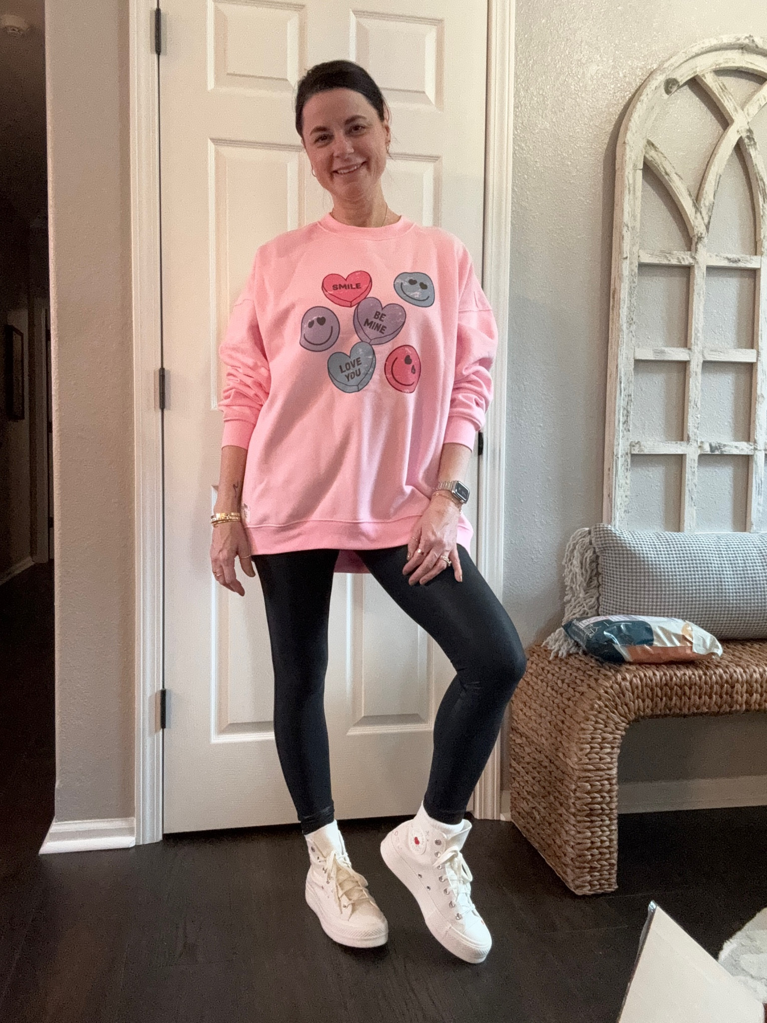 Such a fun sweatshirt!  I sized up for a bigger fit!

#LTKfindsunder50 #LTKstyletip #LTKSeasonal