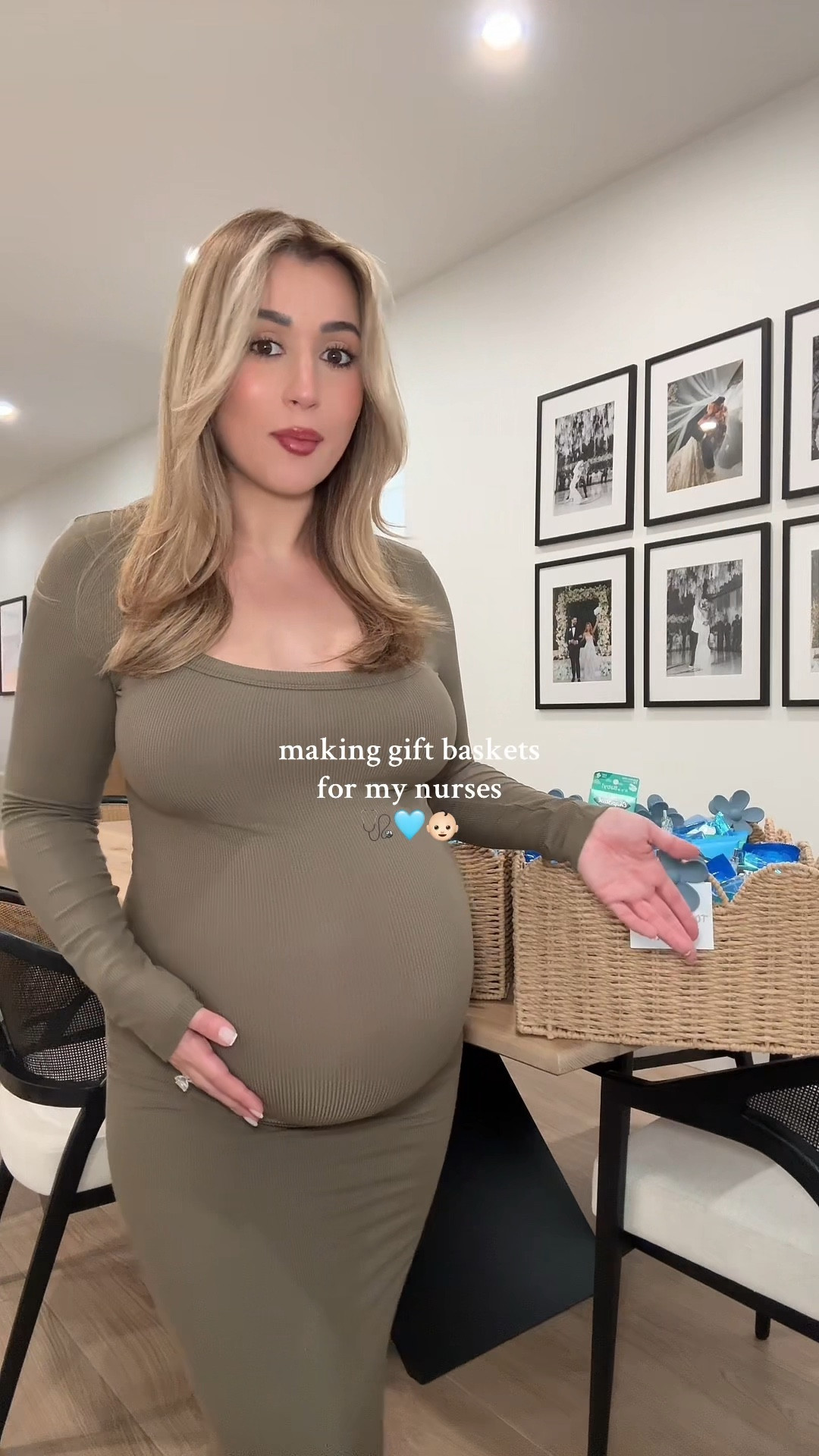 Making gift baskets for my labor & delivery + postpartum nurses to show how much we all appreciate them 🩵 Wearing this Amazon dress in a size medium, it’s not sheer with stretch and is so comfortable. The baskets I found at homegoods but linked similar ones as well as what I purchased for inside the baskets. 🫶🏼

#LTKFindsUnder50 #LTKBaby #LTKBump