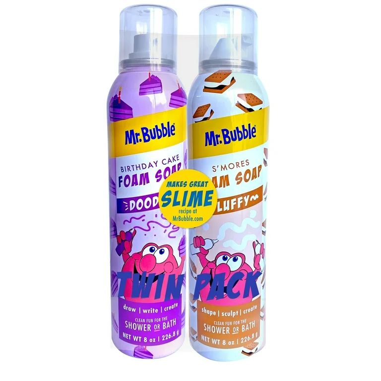 Mr. Bubble Foam Soap Twin Pack, Rotating Colors and Scents, 16 oz. | Walmart (US)