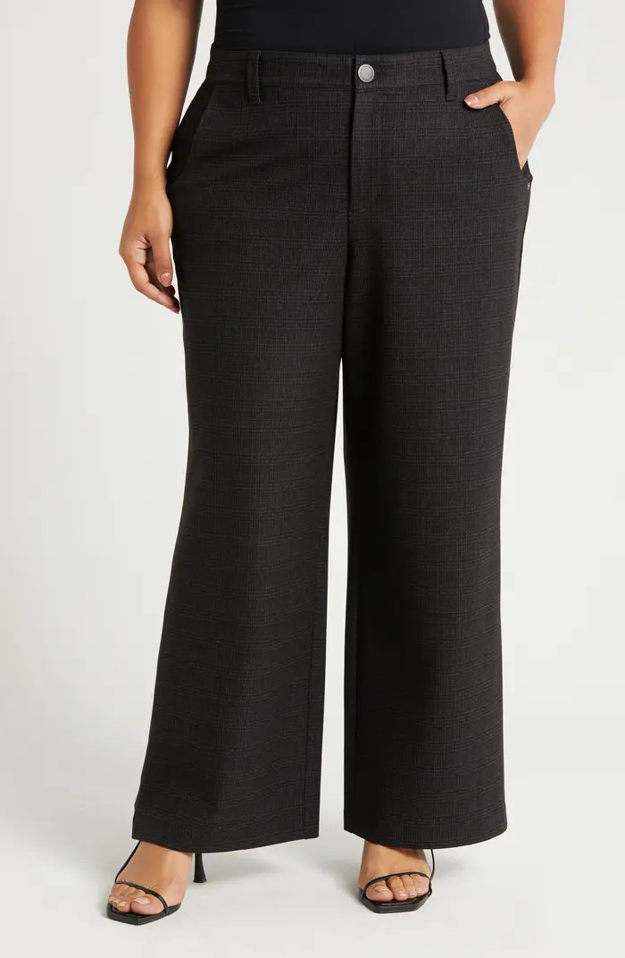 Wit & Wisdom 'Ab'Solution Skyrise Flat Front Wide Leg Pants | Nordstrom | Nordstrom