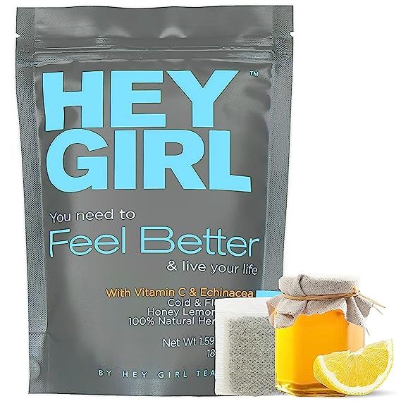 Feel Better Herbal Tea, Immune Support, Immune Booster w, Echinacea, Elderberry | Amazon (US)