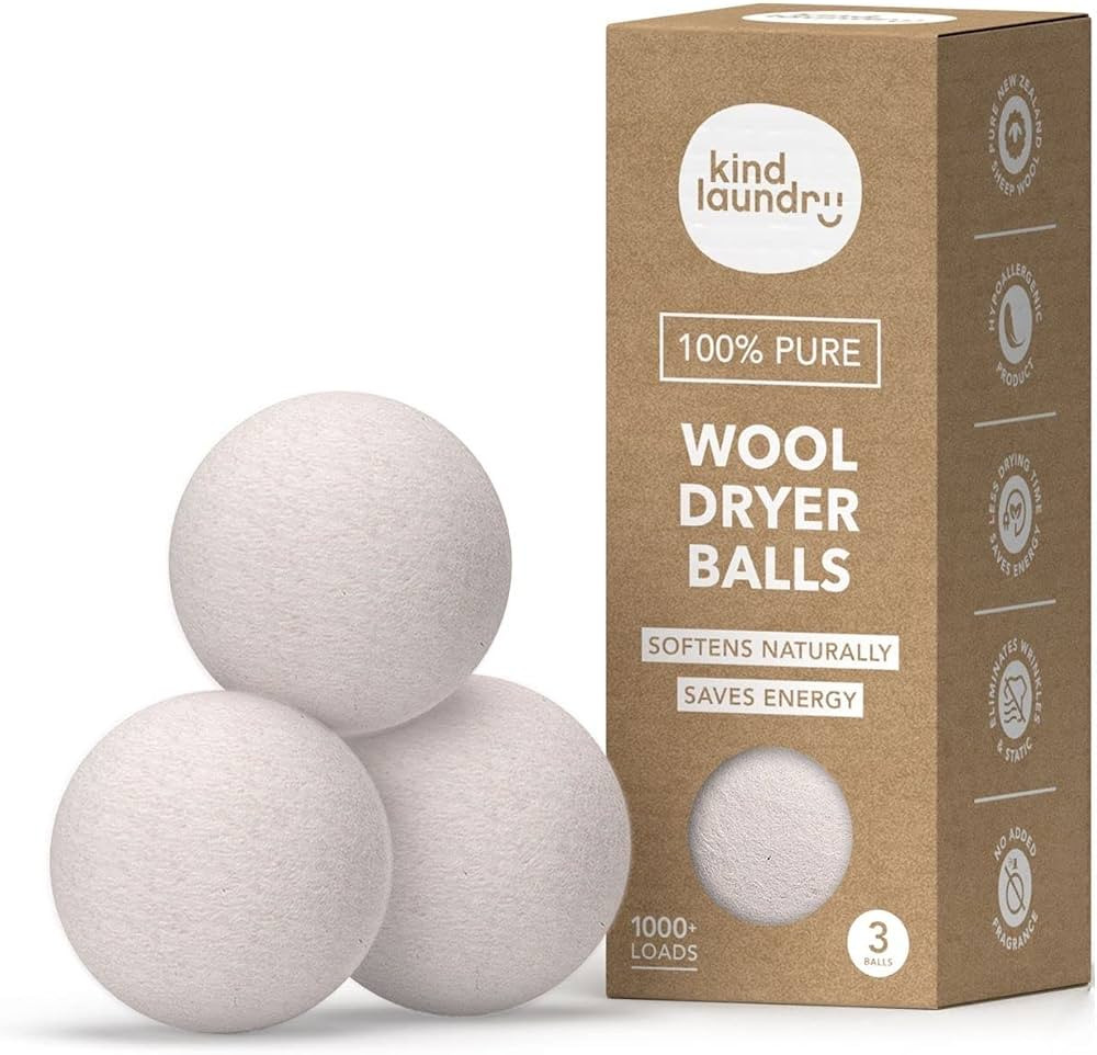 KIND LAUNDRY Wool Dryer Balls (3-Pack) - Eco-Friendlier, Organic and Reusable Fabric Softener Alt... | Amazon (CA)