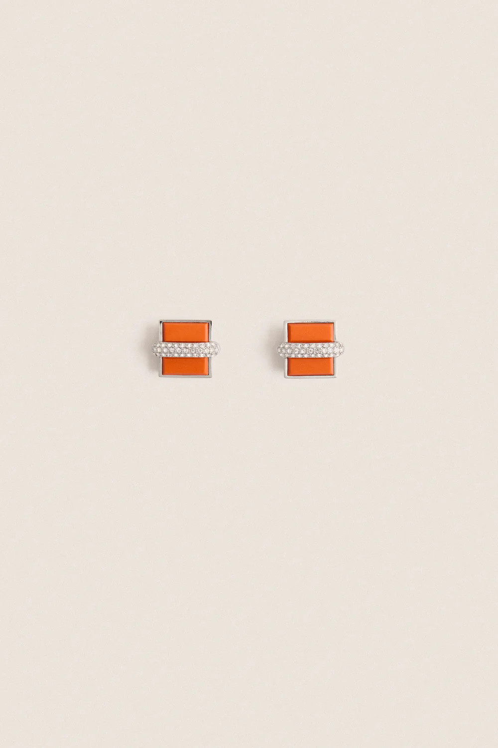 Coral and Crystal Aurore Earrings | Tuckernuck (US)