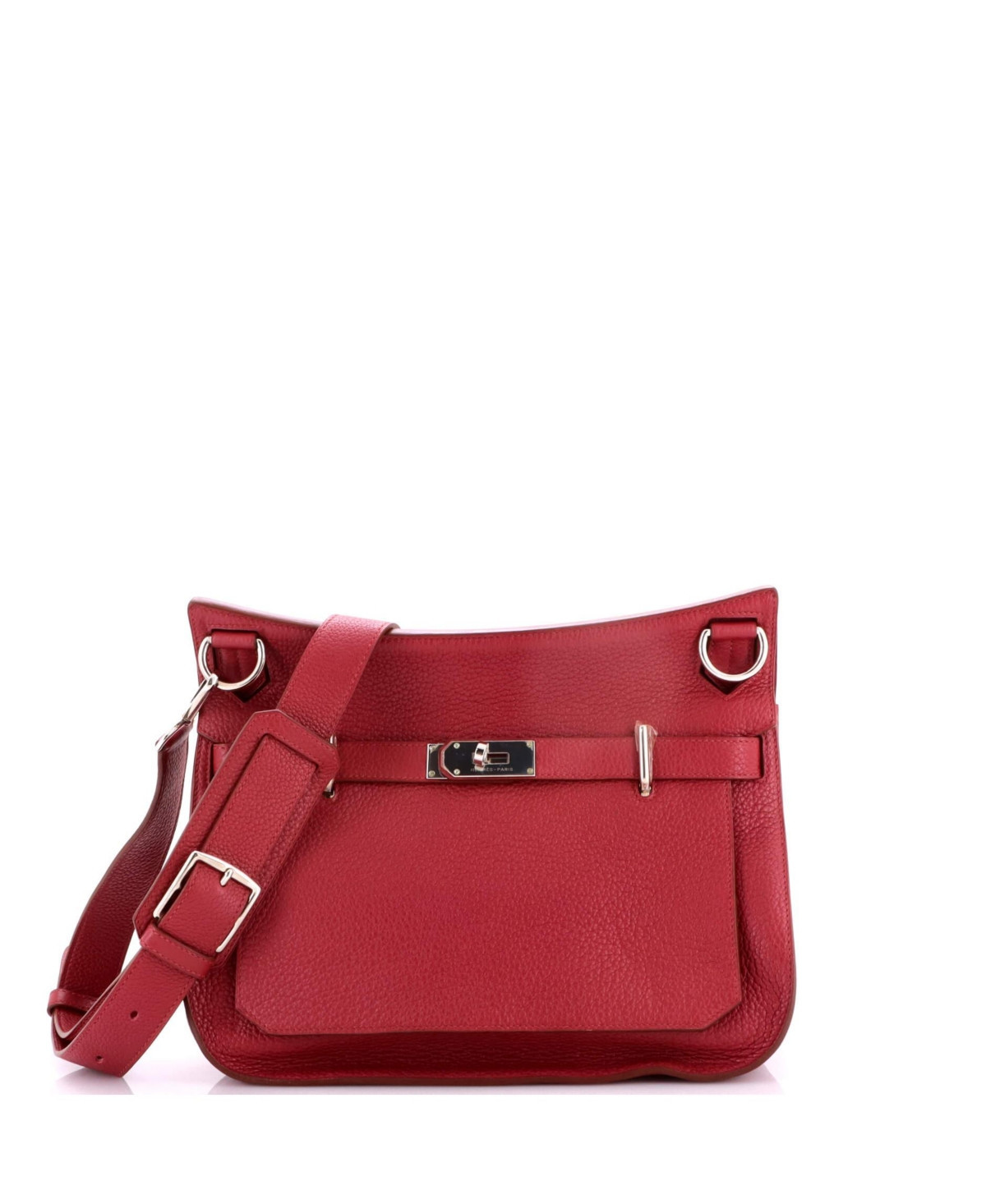 Pre-Owned Hermes 31 Jypsiere Bag Clemence - Red | Macy's