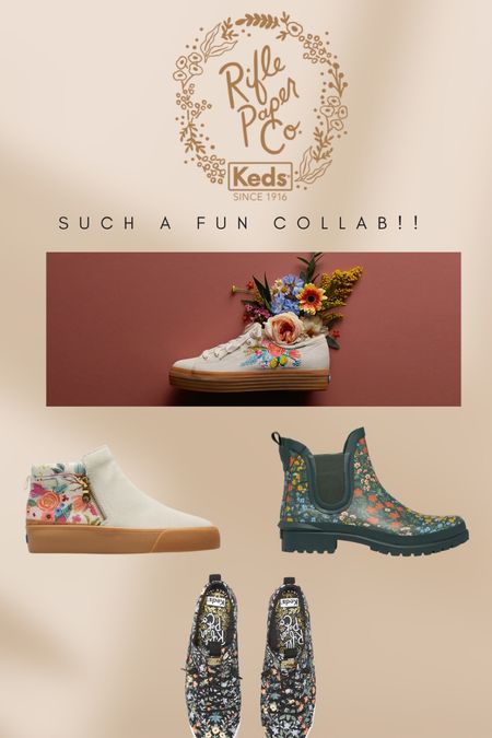 What a fun footwear collab with Rifle Paper Co and Keds! From tennis shoes to chukkas and winter pull on rain boots, how do you choose just one pair?

#LTKbeauty #LTKstyletip #LTKshoecrush