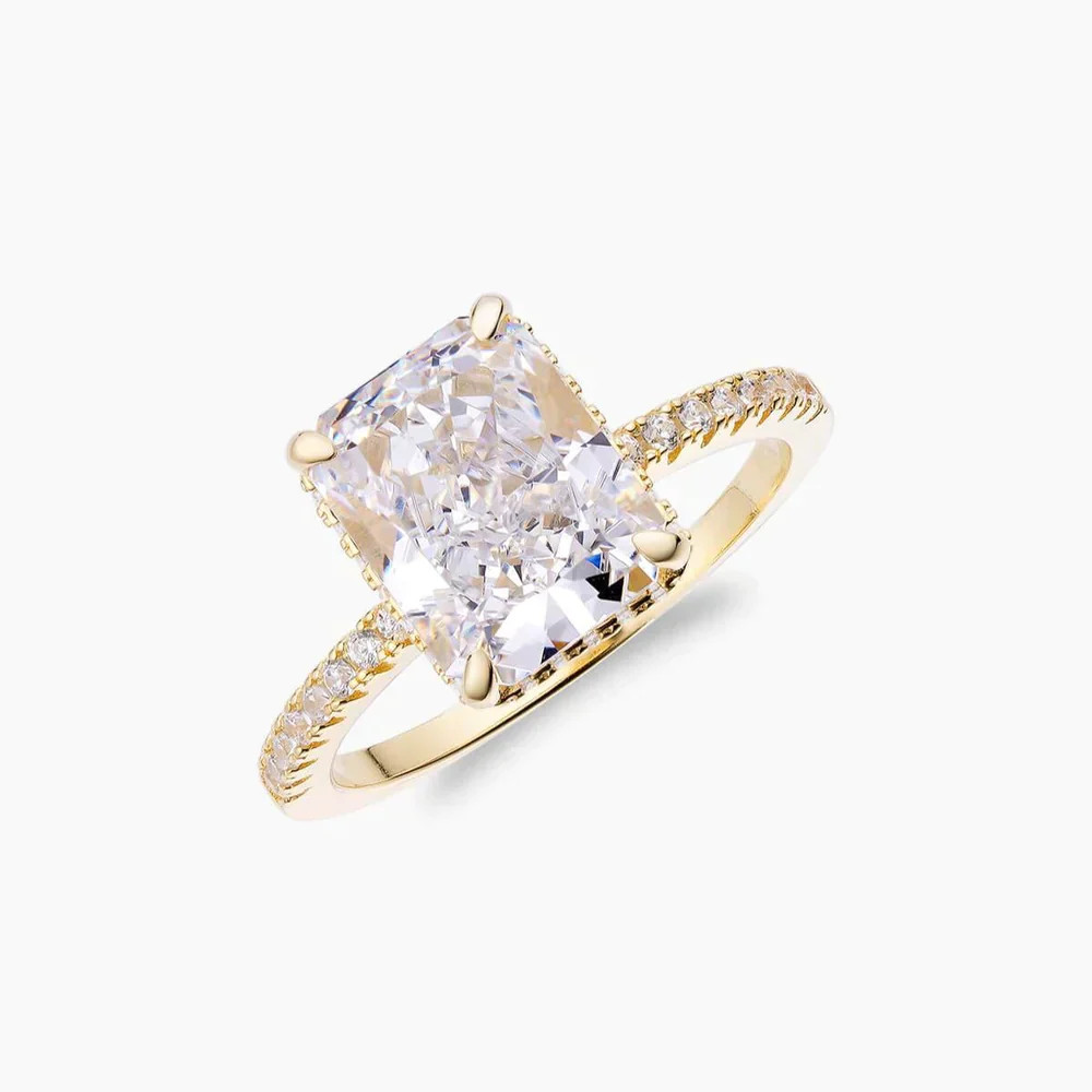 CRUSHED ICE RADIANT CUT RING | Balmante Jewelry (Global)