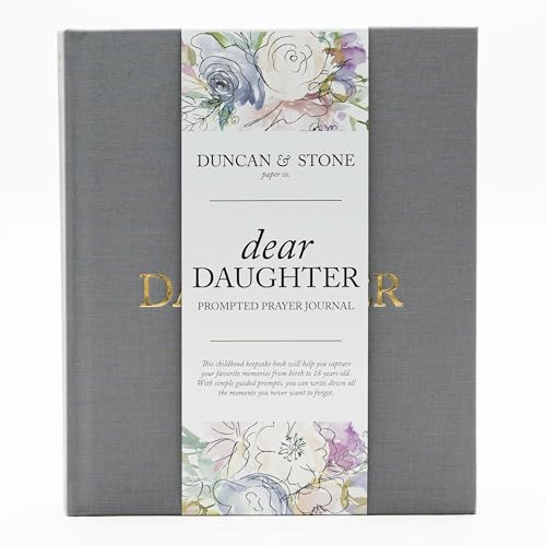 Mother Daughter Journal – Durable Dear Daughter Journal Keepsake – Linen Baby Memory Book - Unique Gifts for Daughter (Grey, 230 Pages) | Amazon (US)