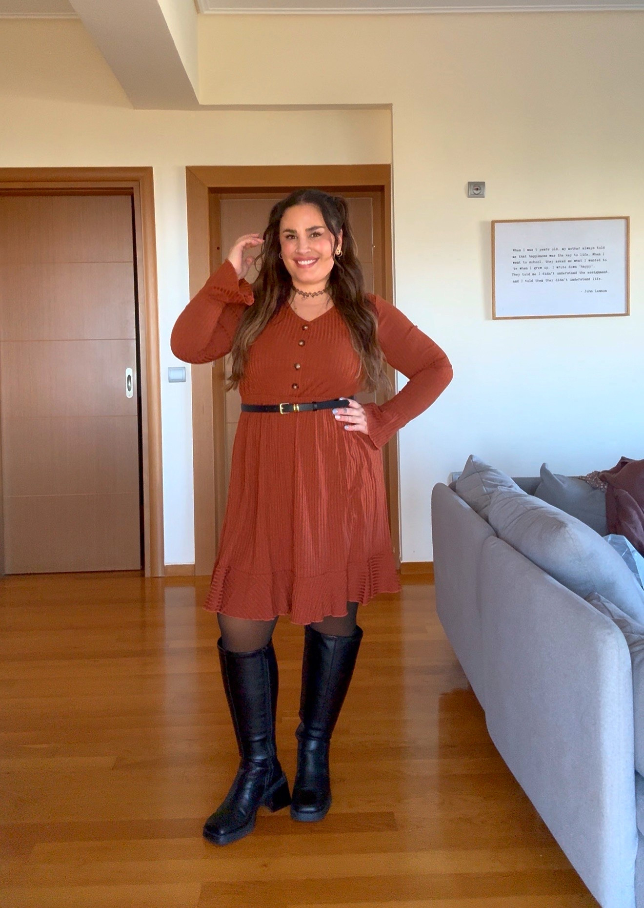 Winterkleid in Größe L🤍

#LTKcurves #LTKmidsize #LTKwinter