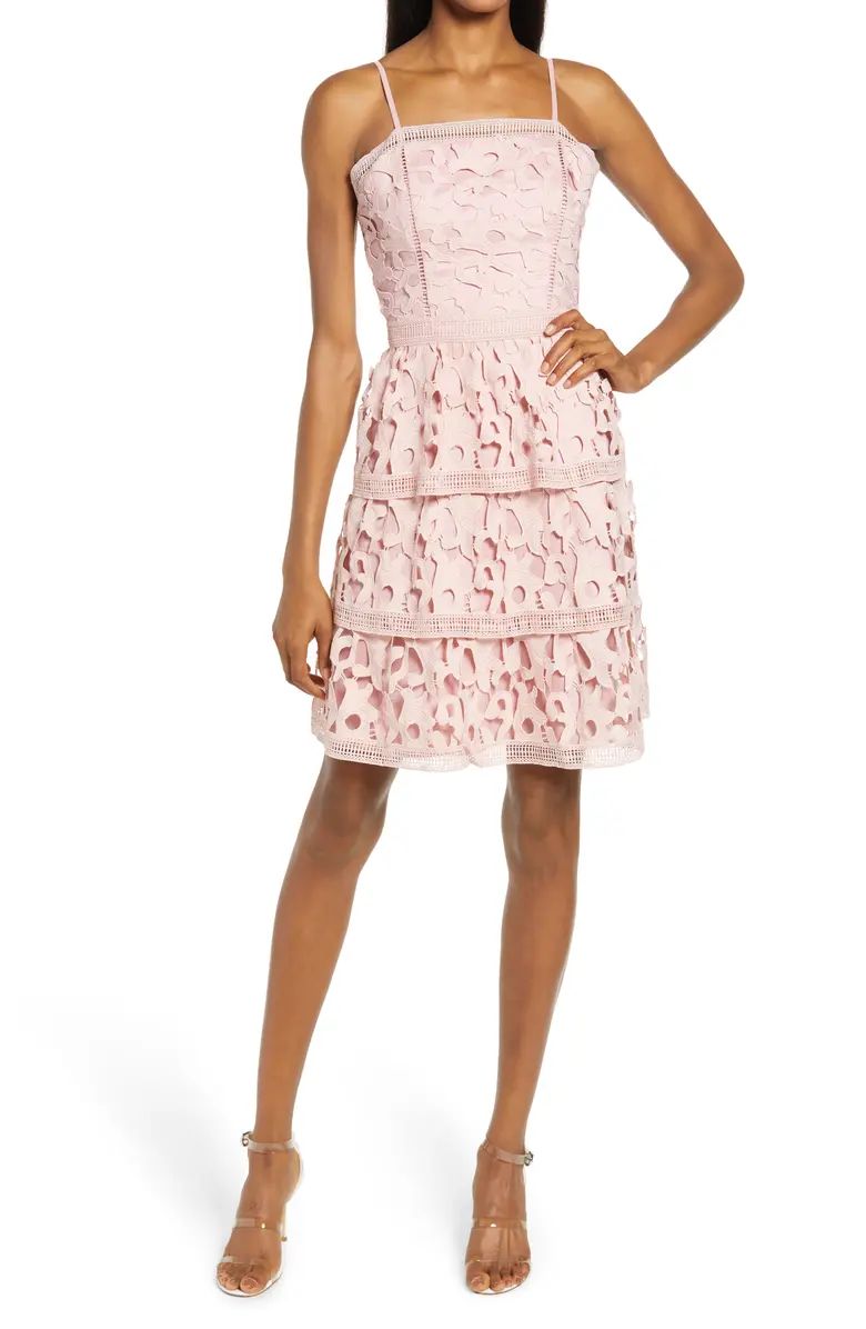 Tiered Ruffle Crochet Lace Dress | Nordstrom