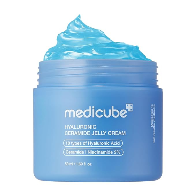 medicube Jelly Cream with Hyaluronic Acid | Daily Moisturizer for All Skin Types | Long-lasting H... | Amazon (US)