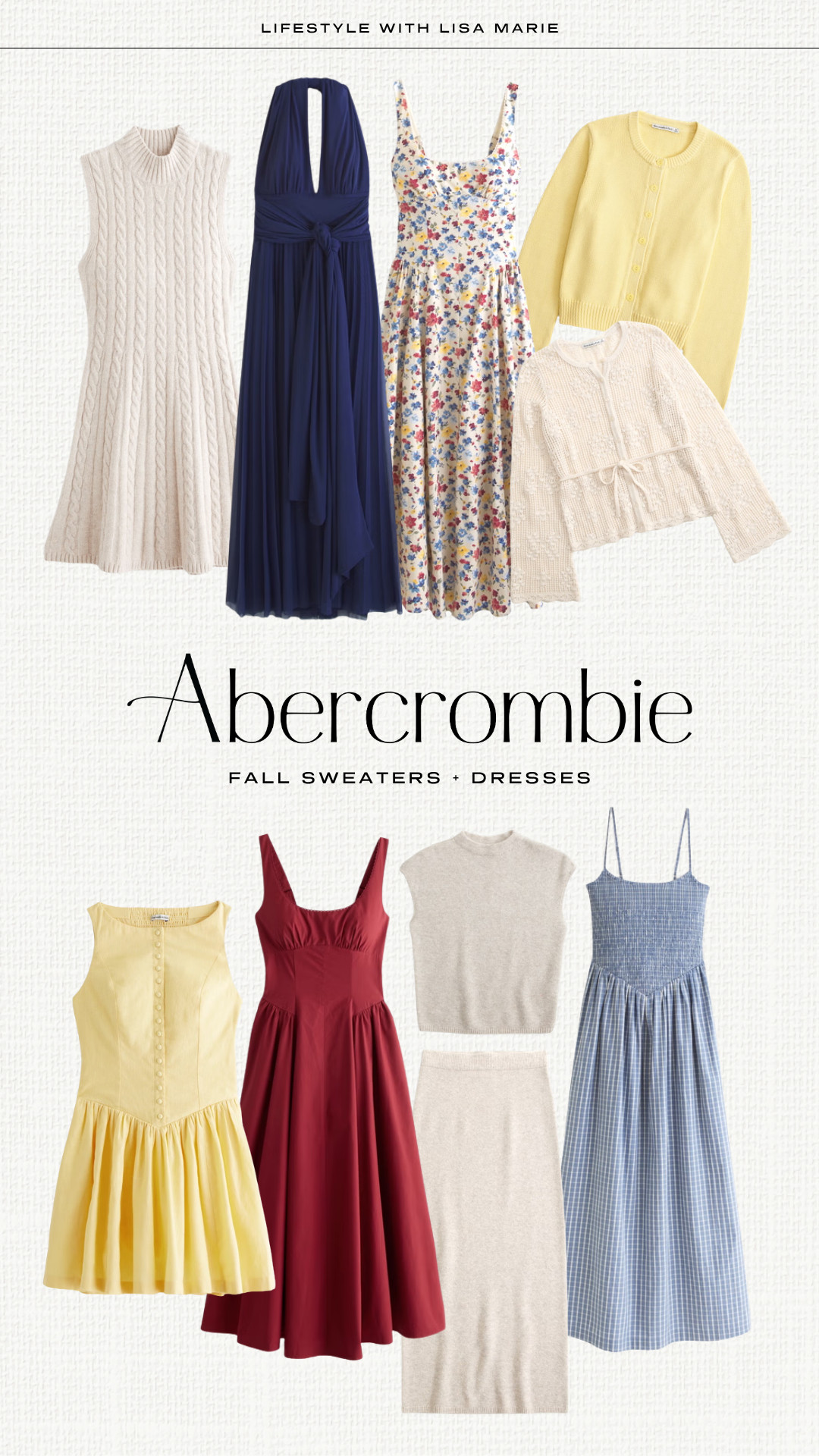 Abercrombie fall sweaters and dresses! Bra-free midi dresses. Convertible dresses for weddings and events. Lightweight cardigans and button down sweaters. Sweater dresses and two piece sets. Mini, midi and maxi dresses. Elevated casual pieces for fall events.

#LTKSeasonal #LTKSaleAlert #LTKPetite