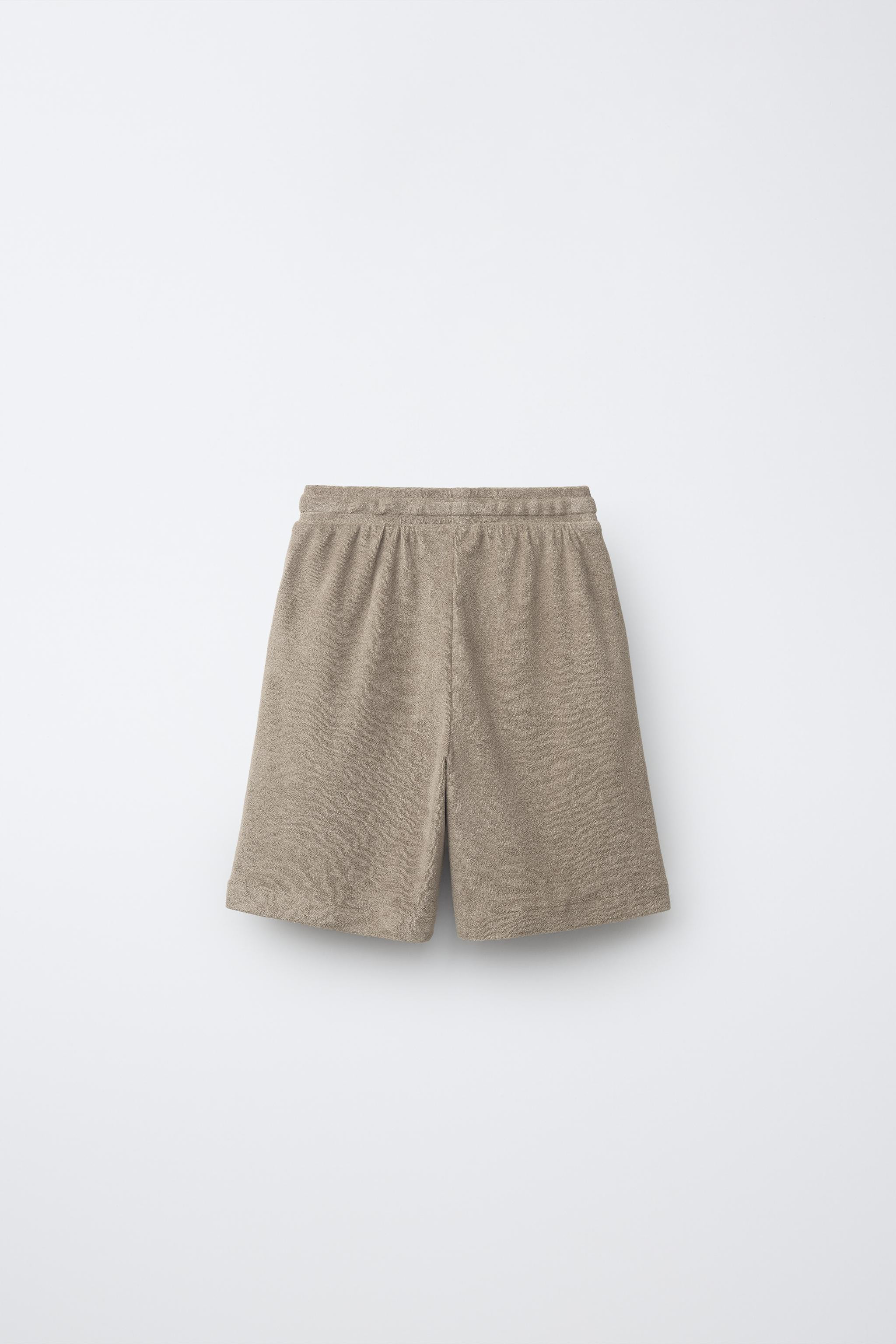 SHIRT AND BERMUDA TOWEL EFFECT SET | Zara Canada